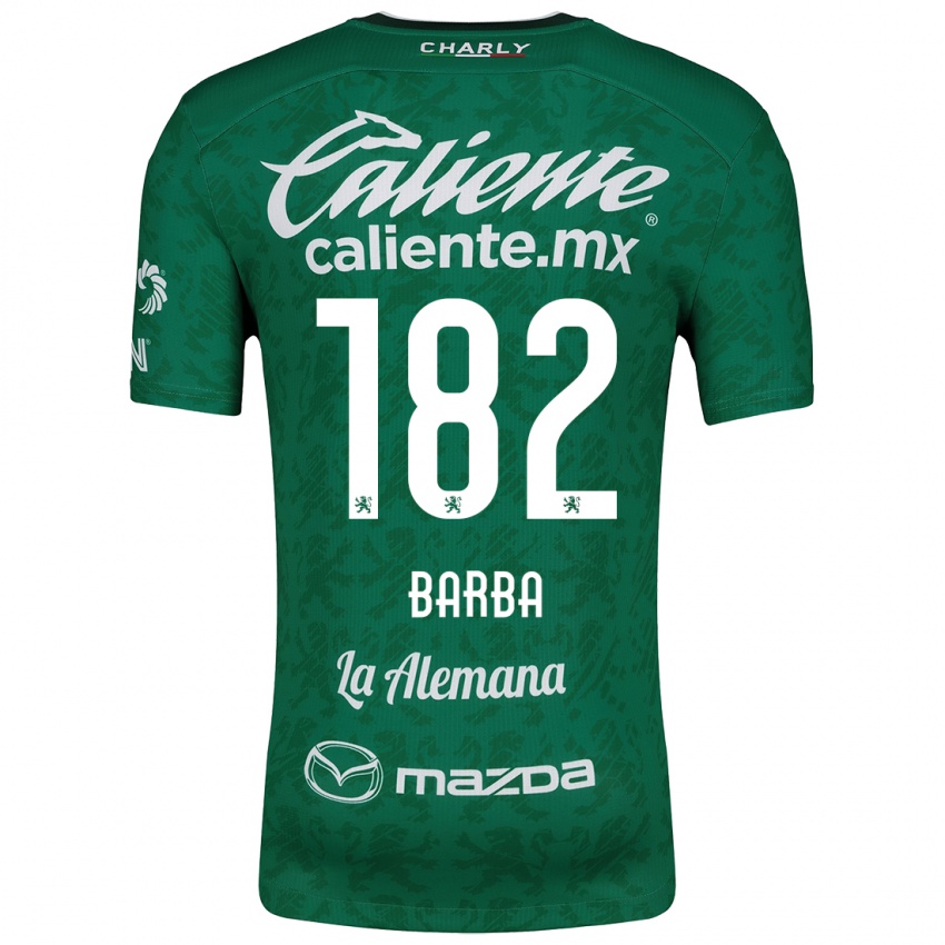 Kinderen Austin Barba #182 Groen Wit Thuisshirt Thuistenue 2024/25 T-Shirt België