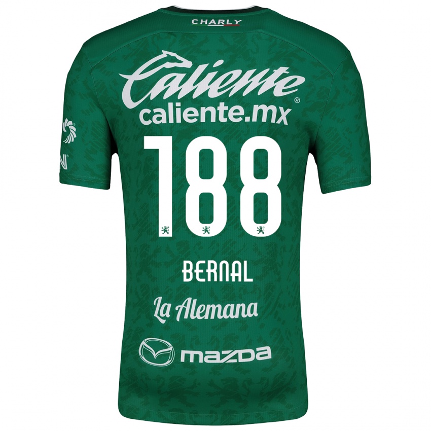 Kinder Juan Bernal #188 Grün Weiß Heimtrikot Trikot 2024/25 T-Shirt Belgien