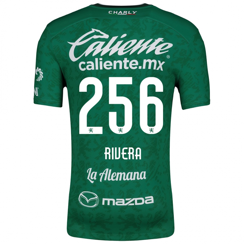 Kinderen Fernando Rivera #256 Groen Wit Thuisshirt Thuistenue 2024/25 T-Shirt België