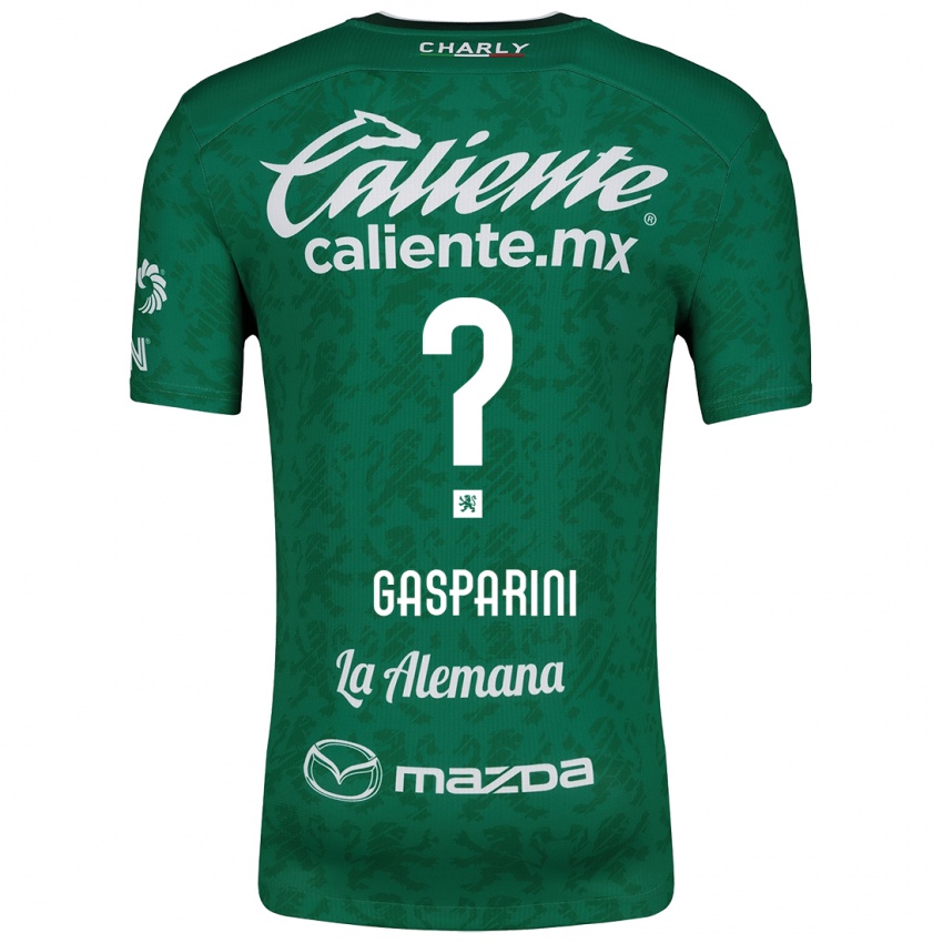 Kinderen Joaquín Gasparini #0 Groen Wit Thuisshirt Thuistenue 2024/25 T-Shirt België