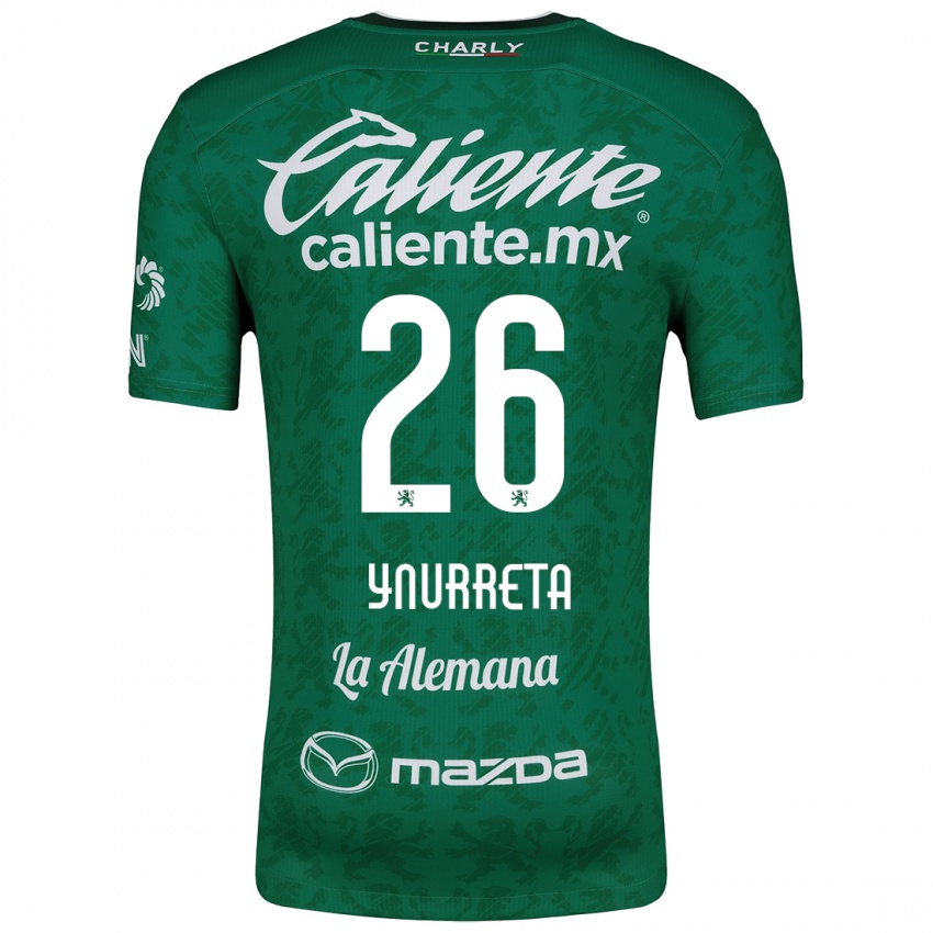 Enfant Maillot Alexandra Hernández Ynurreta #26 Vert Blanc Tenues Domicile 2024/25 T-Shirt Belgique