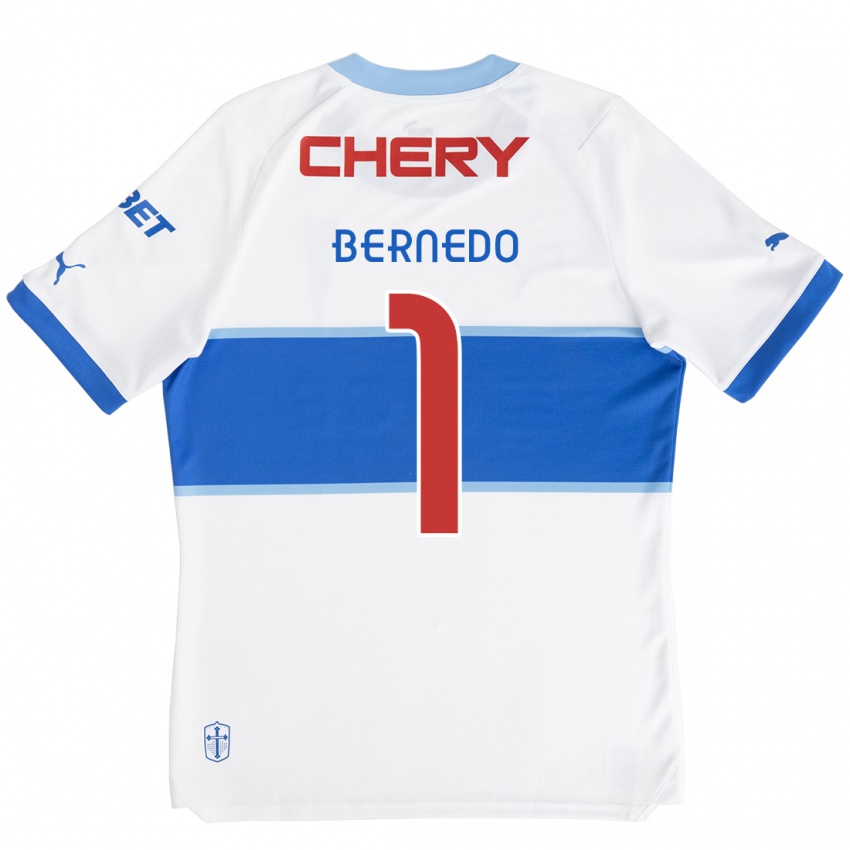 Kinderen Vicente Bernedo #1 Wit Blauw Thuisshirt Thuistenue 2024/25 T-Shirt België