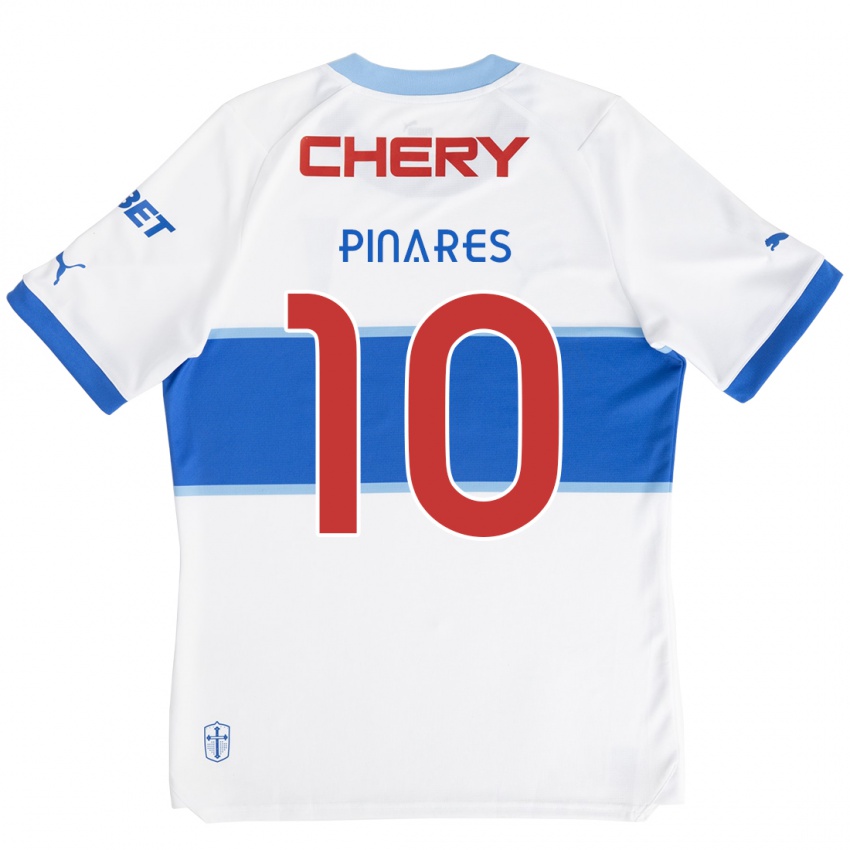 Kinderen César Pinares #10 Wit Blauw Thuisshirt Thuistenue 2024/25 T-Shirt België