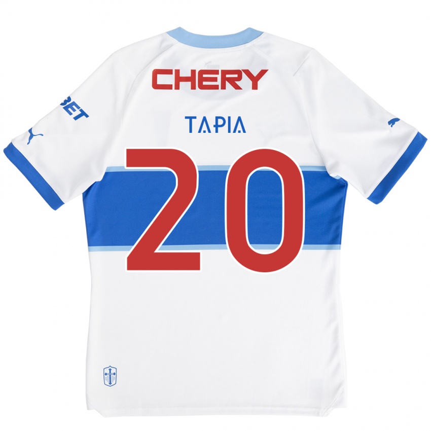 Kinderen Gonzalo Tapia #20 Wit Blauw Thuisshirt Thuistenue 2024/25 T-Shirt België