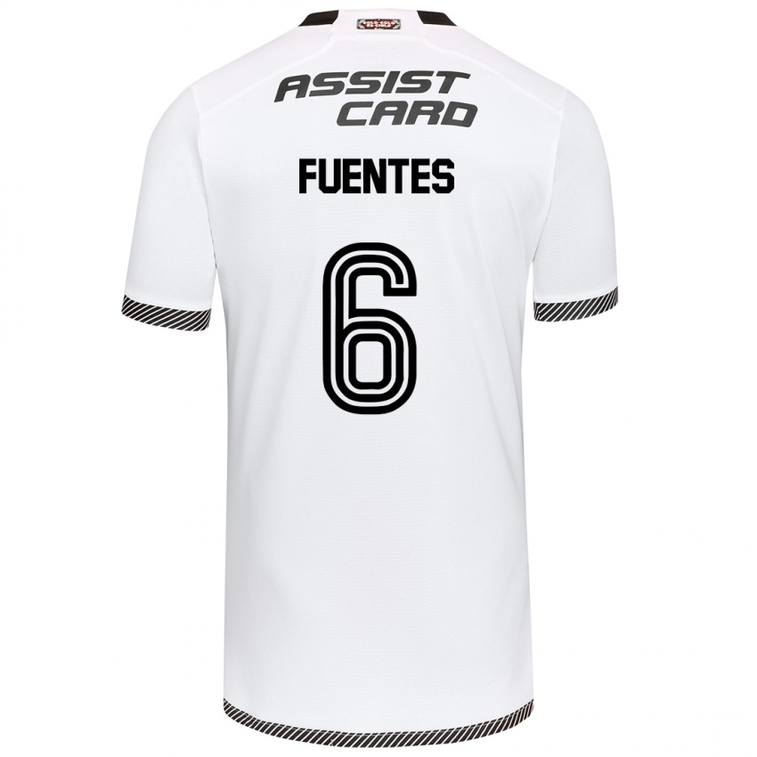 Kinderen César Fuentes #6 Wit Zwart Thuisshirt Thuistenue 2024/25 T-Shirt België