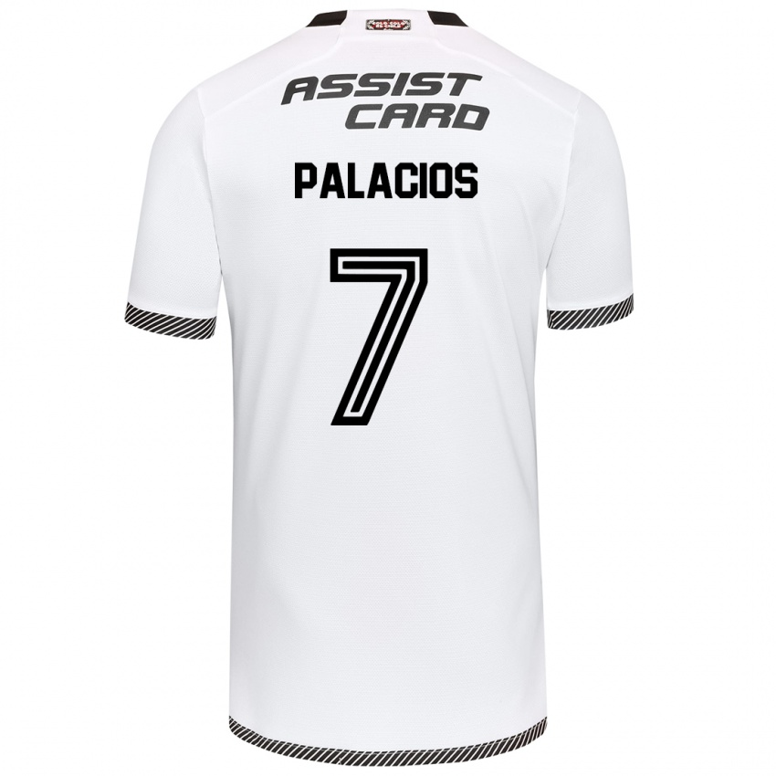 Kinderen Carlos Palacios #7 Wit Zwart Thuisshirt Thuistenue 2024/25 T-Shirt België