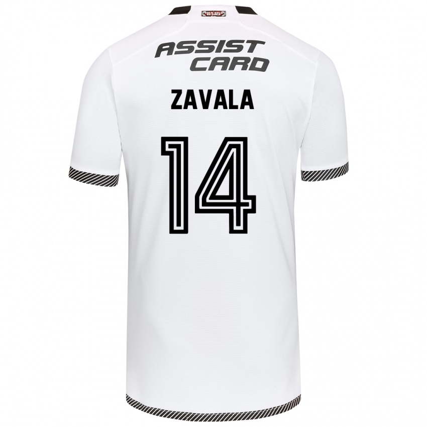 Kinderen Cristián Zavala #14 Wit Zwart Thuisshirt Thuistenue 2024/25 T-Shirt België