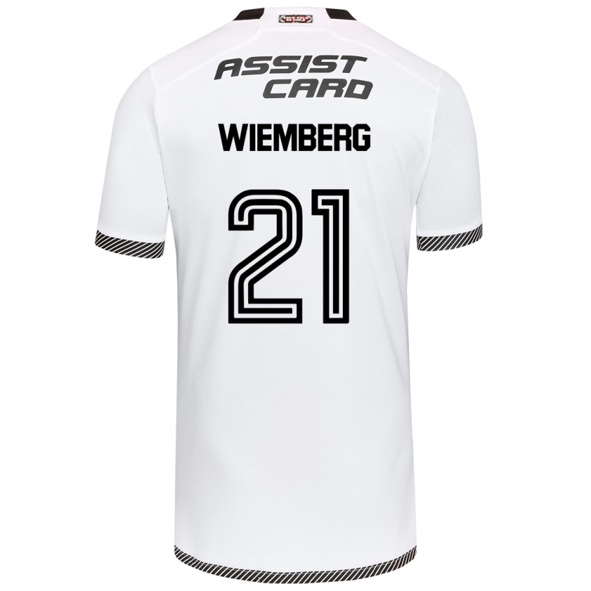 Kinderen Erick Wiemberg #21 Wit Zwart Thuisshirt Thuistenue 2024/25 T-Shirt België