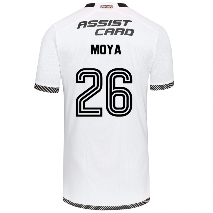 Kinderen Matías Moya #26 Wit Zwart Thuisshirt Thuistenue 2024/25 T-Shirt België