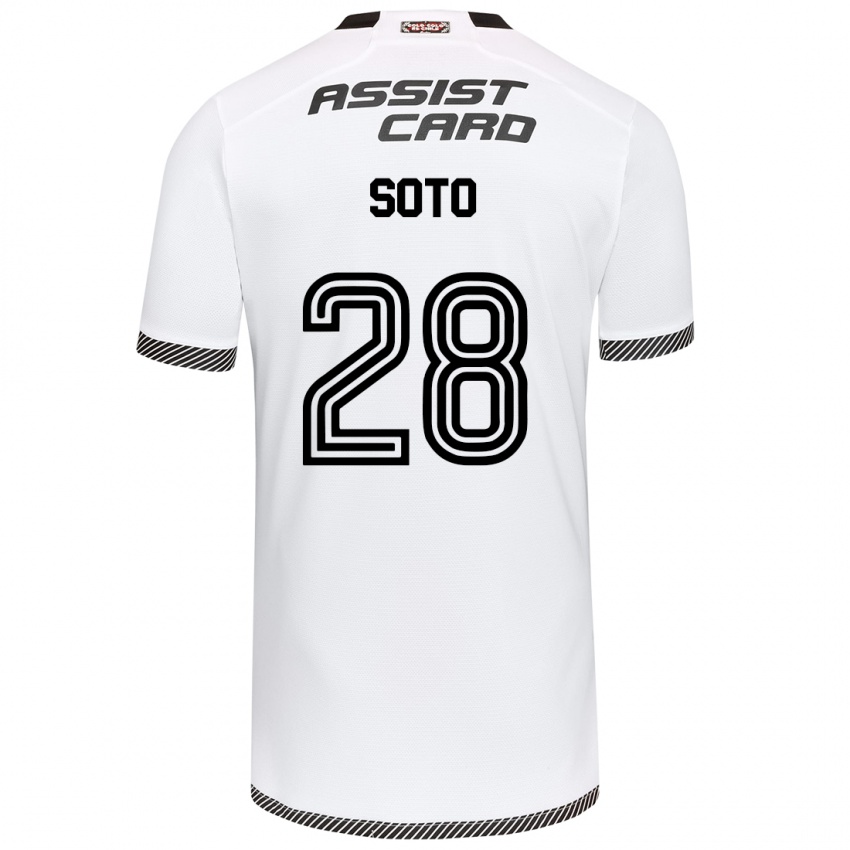 Kinderen Lucas Soto #28 Wit Zwart Thuisshirt Thuistenue 2024/25 T-Shirt België