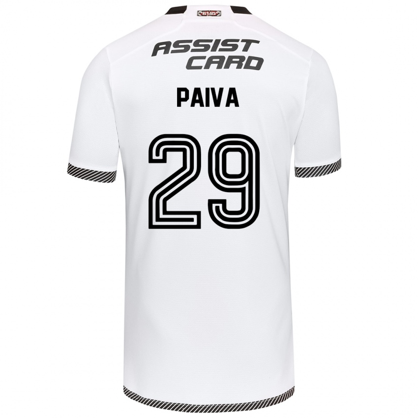 Kinderen Guillermo Paiva #29 Wit Zwart Thuisshirt Thuistenue 2024/25 T-Shirt België