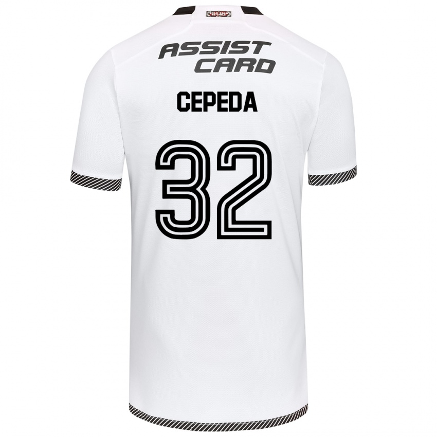 Kinderen Lucas Cepeda #32 Wit Zwart Thuisshirt Thuistenue 2024/25 T-Shirt België