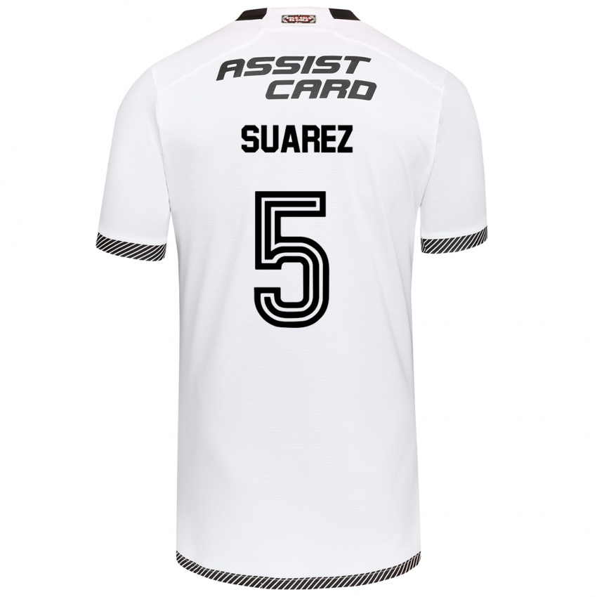 Kinderen Nicolás Suarez #5 Wit Zwart Thuisshirt Thuistenue 2024/25 T-Shirt België