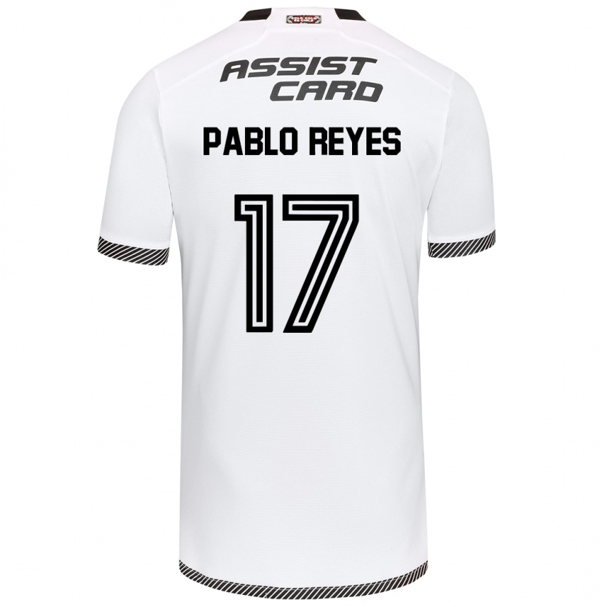 Kinderen Juan Pablo Reyes #17 Wit Zwart Thuisshirt Thuistenue 2024/25 T-Shirt België