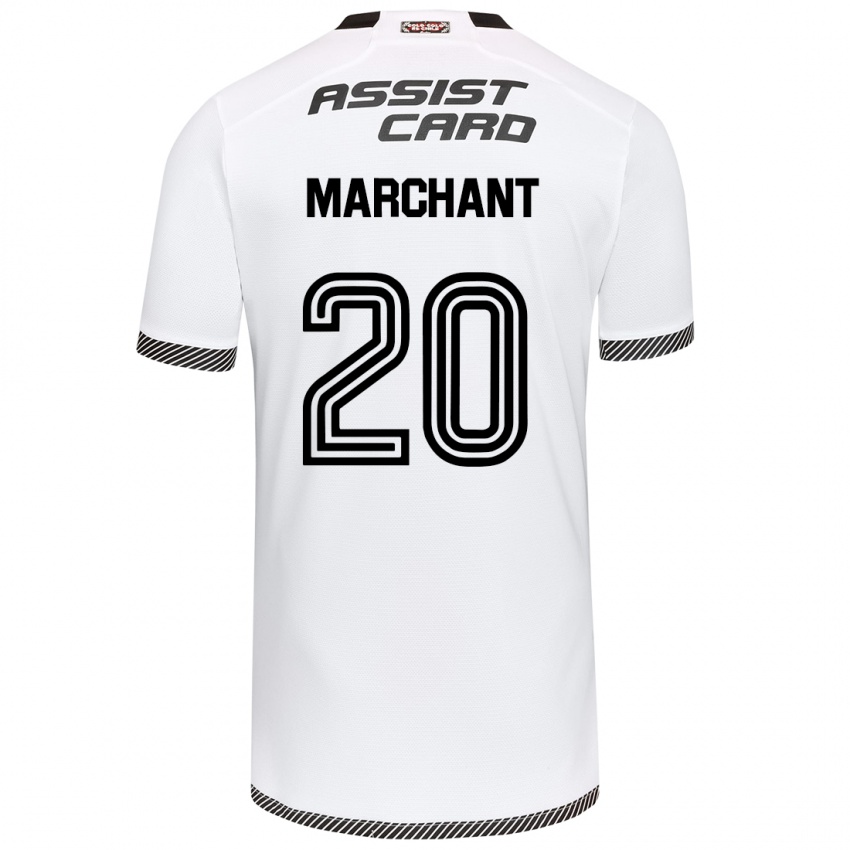 Enfant Maillot Francisco Marchant #20 Blanc Noir Tenues Domicile 2024/25 T-Shirt Belgique