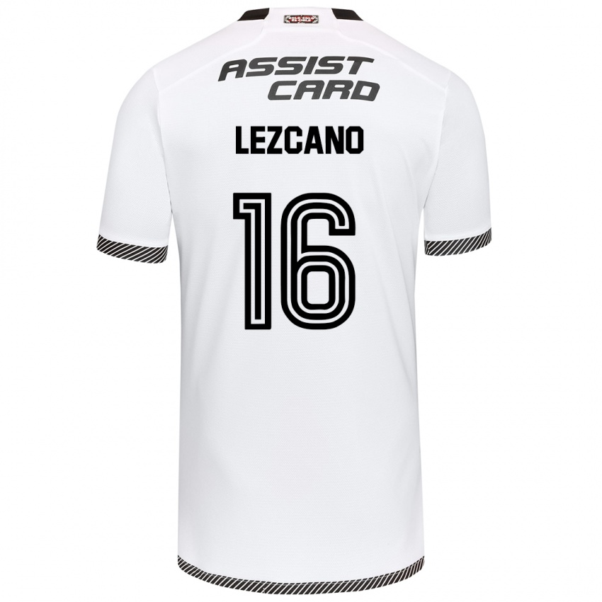 Kinderen Darío Lezcano #16 Wit Zwart Thuisshirt Thuistenue 2024/25 T-Shirt België