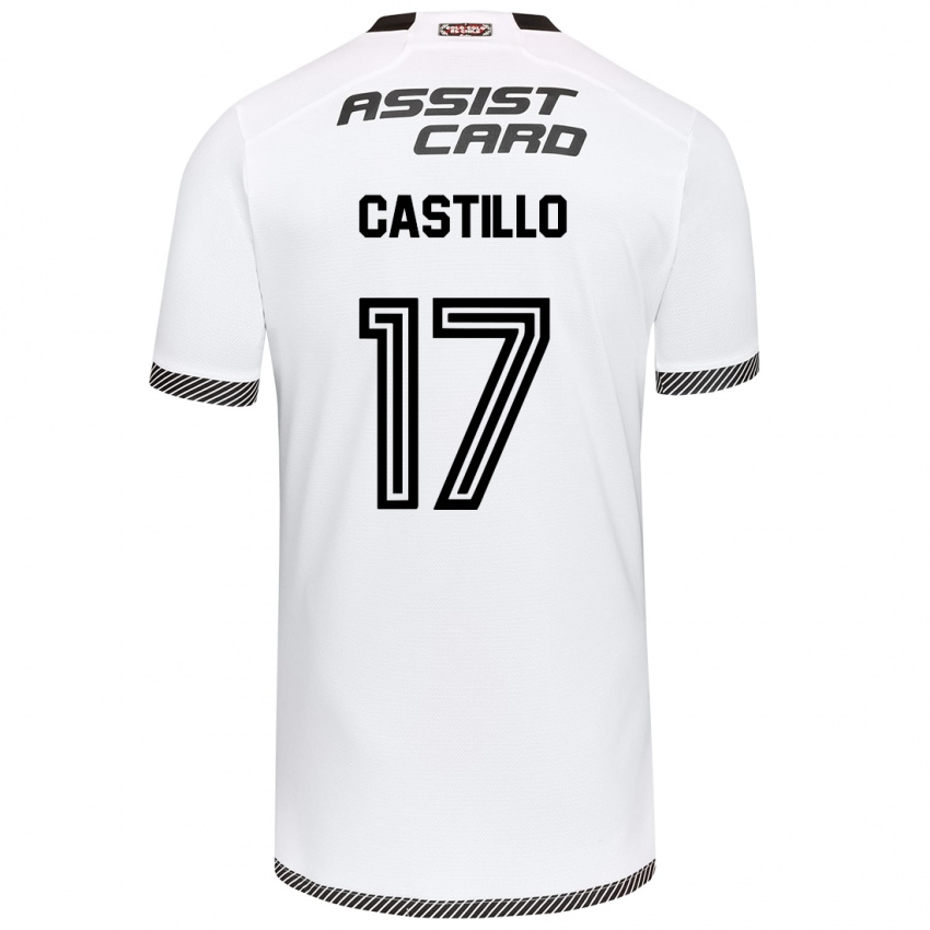 Kinderen Fabián Castillo #17 Wit Zwart Thuisshirt Thuistenue 2024/25 T-Shirt België