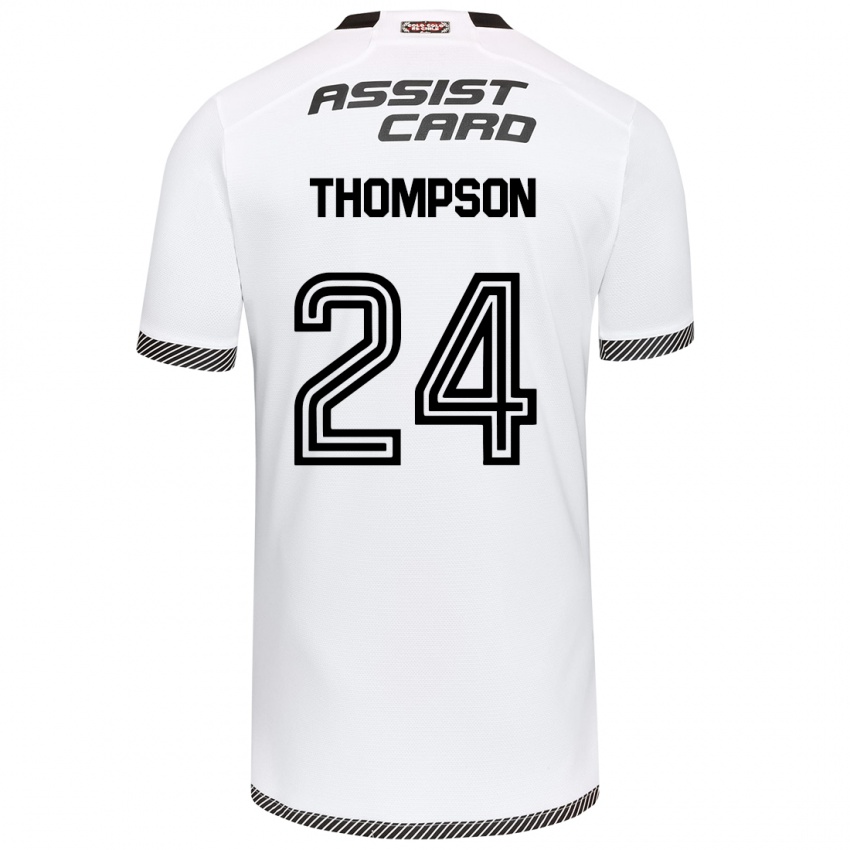 Kinderen Jordhy Thompson #24 Wit Zwart Thuisshirt Thuistenue 2024/25 T-Shirt België