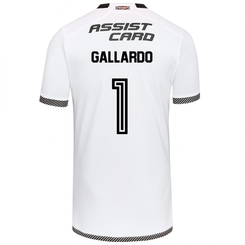 Kinderen Alexia Gallardo #1 Wit Zwart Thuisshirt Thuistenue 2024/25 T-Shirt België