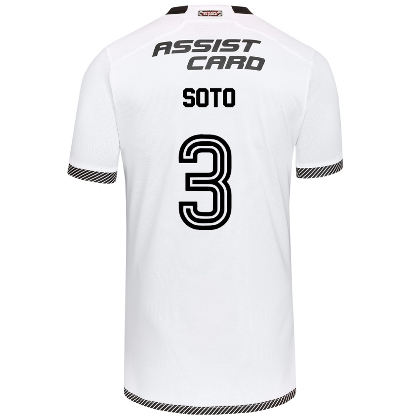 Kinderen Rocío Soto #3 Wit Zwart Thuisshirt Thuistenue 2024/25 T-Shirt België