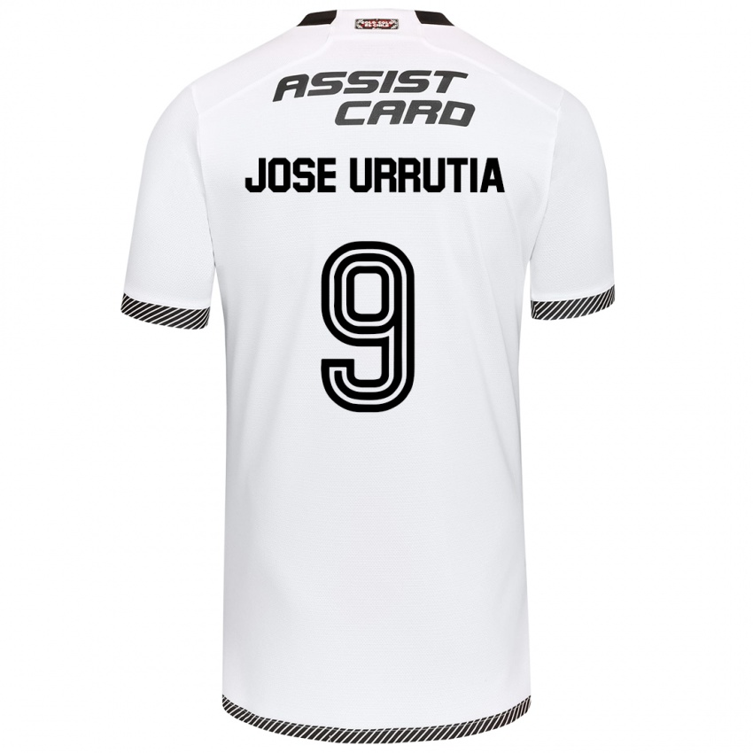 Kinderen María José Urrutia #9 Wit Zwart Thuisshirt Thuistenue 2024/25 T-Shirt België