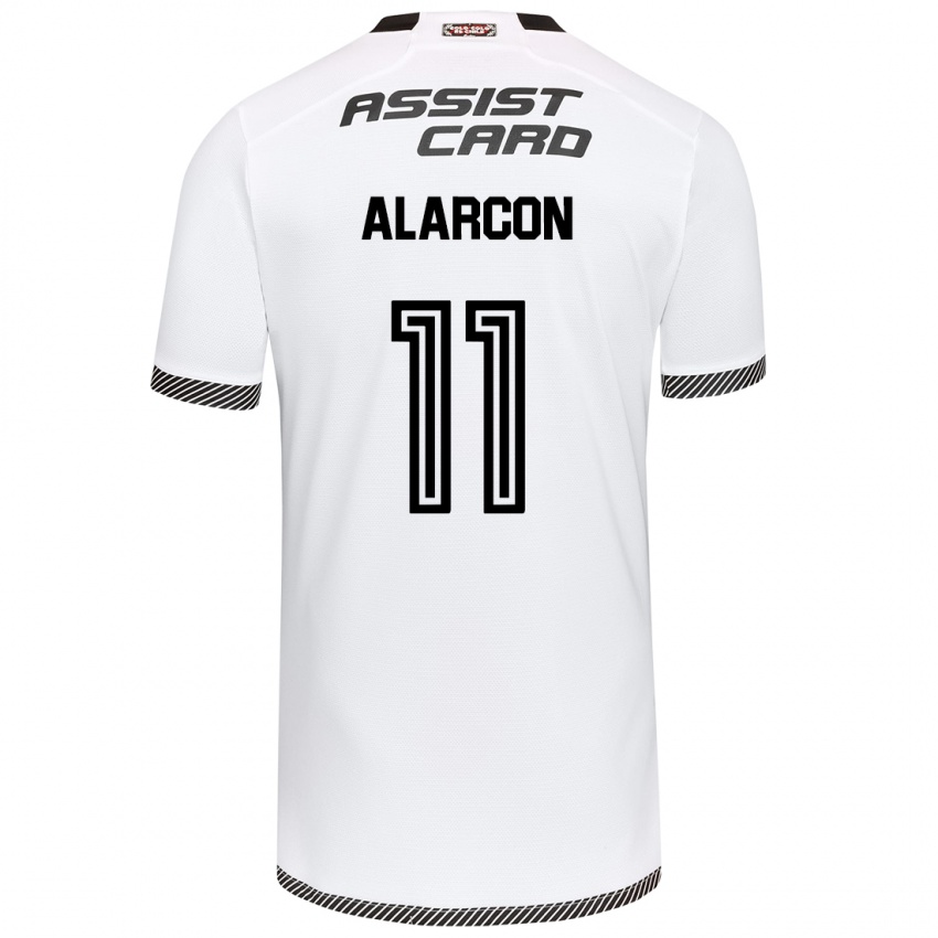 Kinderen Antonia Alarcón #11 Wit Zwart Thuisshirt Thuistenue 2024/25 T-Shirt België