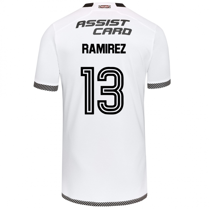 Kinderen Fernanda Ramírez #13 Wit Zwart Thuisshirt Thuistenue 2024/25 T-Shirt België