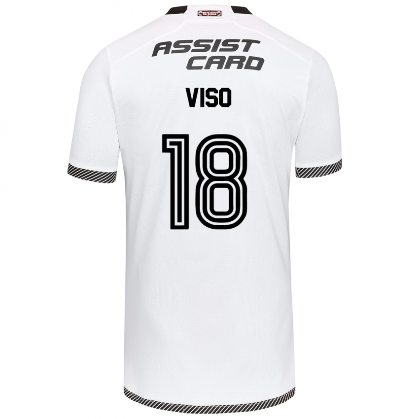 Kinderen Ysaura Viso #18 Wit Zwart Thuisshirt Thuistenue 2024/25 T-Shirt België