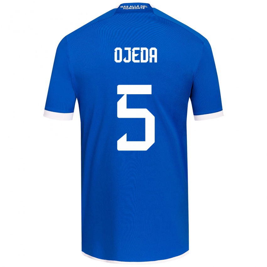 Kinderen Emmanuel Ojeda #5 Blauw Wit Thuisshirt Thuistenue 2024/25 T-Shirt België