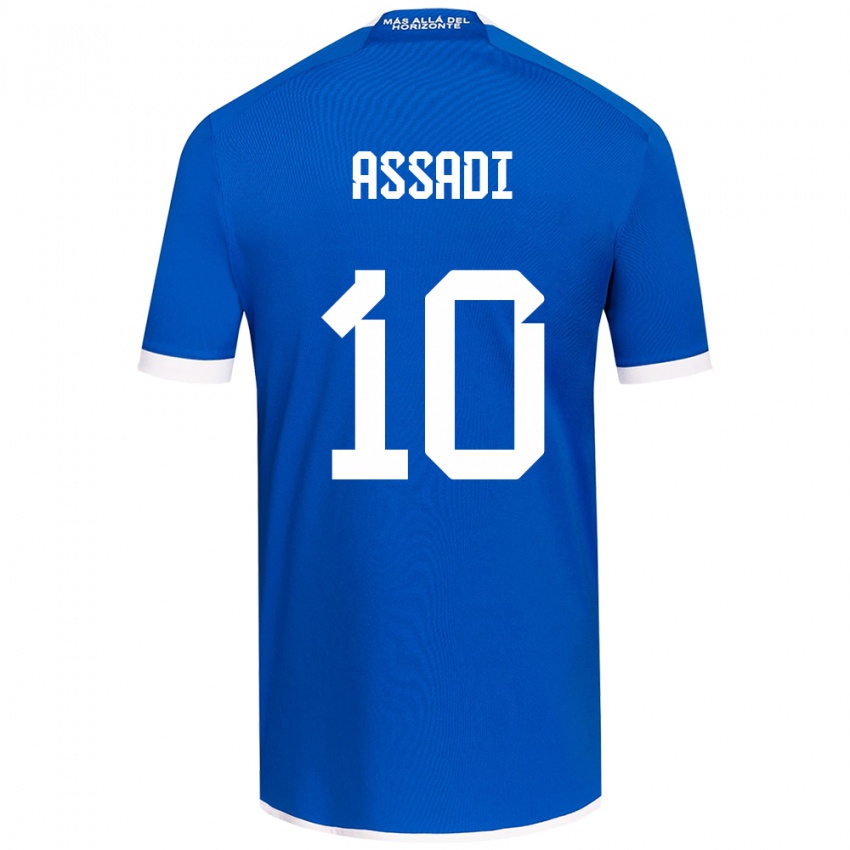 Kinderen Lucas Assadi #10 Blauw Wit Thuisshirt Thuistenue 2024/25 T-Shirt België