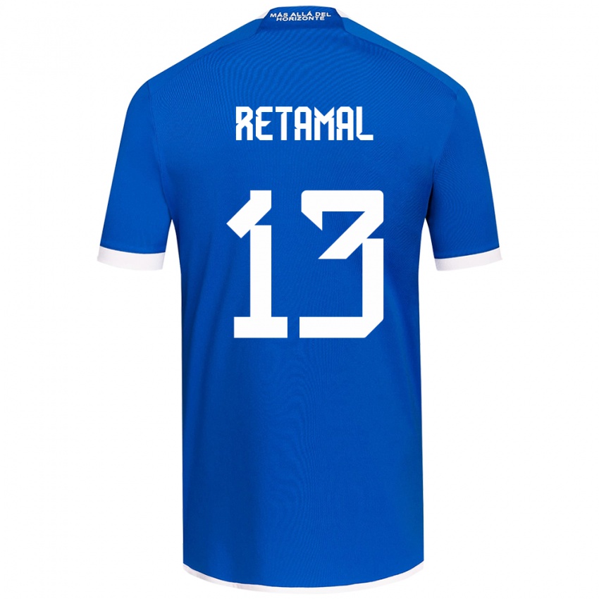 Kinderen David Retamal #13 Blauw Wit Thuisshirt Thuistenue 2024/25 T-Shirt België