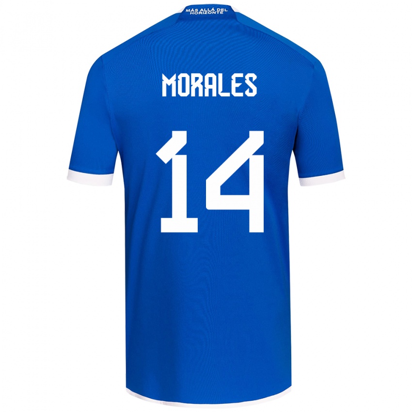 Kinderen Marcelo Morales #14 Blauw Wit Thuisshirt Thuistenue 2024/25 T-Shirt België