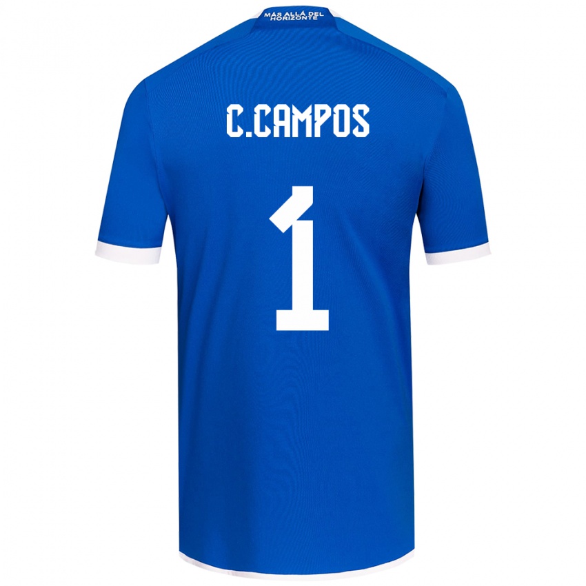 Kinderen Cristóbal Campos #1 Blauw Wit Thuisshirt Thuistenue 2024/25 T-Shirt België