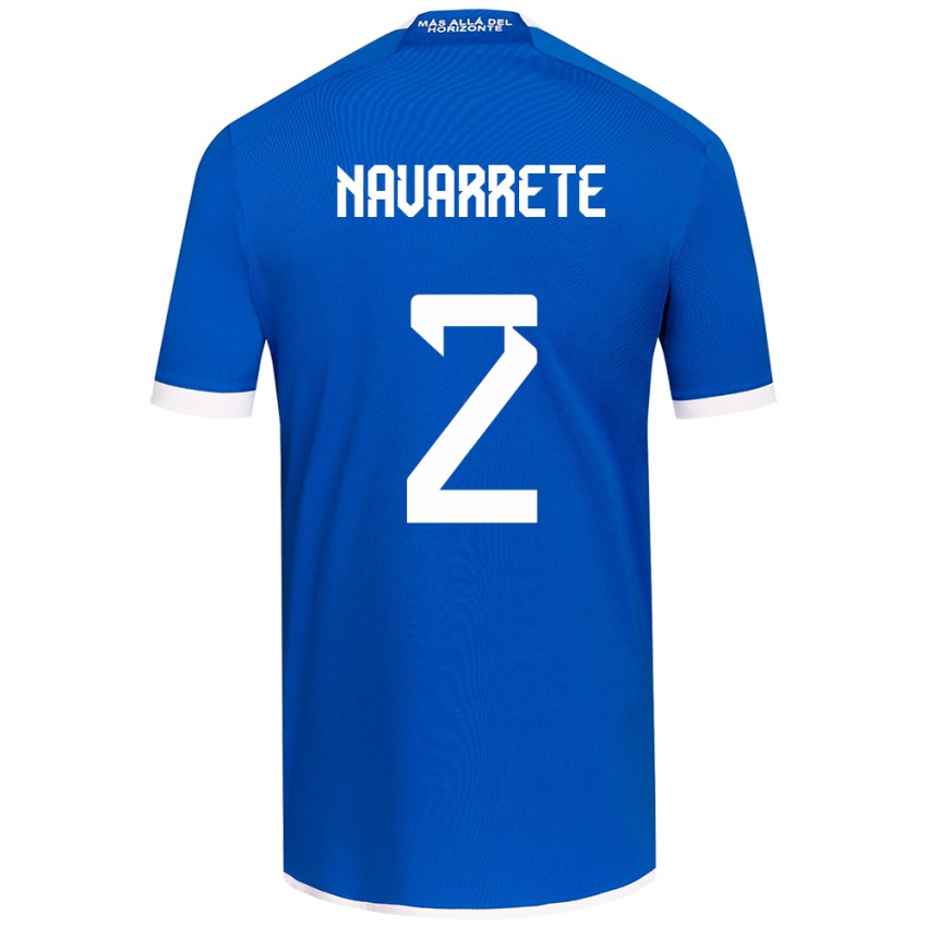 Kinderen Daniel Navarrete #2 Blauw Wit Thuisshirt Thuistenue 2024/25 T-Shirt België