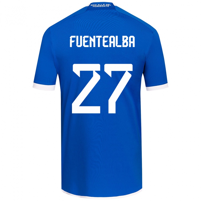 Kinderen Jeison Fuentealba #27 Blauw Wit Thuisshirt Thuistenue 2024/25 T-Shirt België