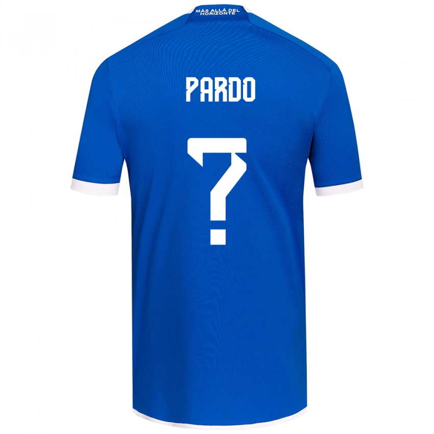 Kinder Cristián Pardo #0 Blau Weiss Heimtrikot Trikot 2024/25 T-Shirt Belgien