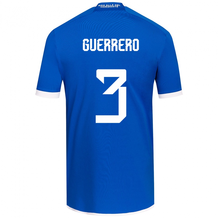 Kinderen Carla Guerrero #3 Blauw Wit Thuisshirt Thuistenue 2024/25 T-Shirt België