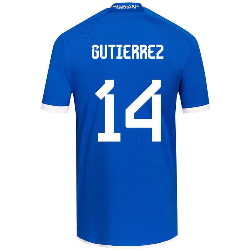 Kinderen Ana Gutiérrez #14 Blauw Wit Thuisshirt Thuistenue 2024/25 T-Shirt België