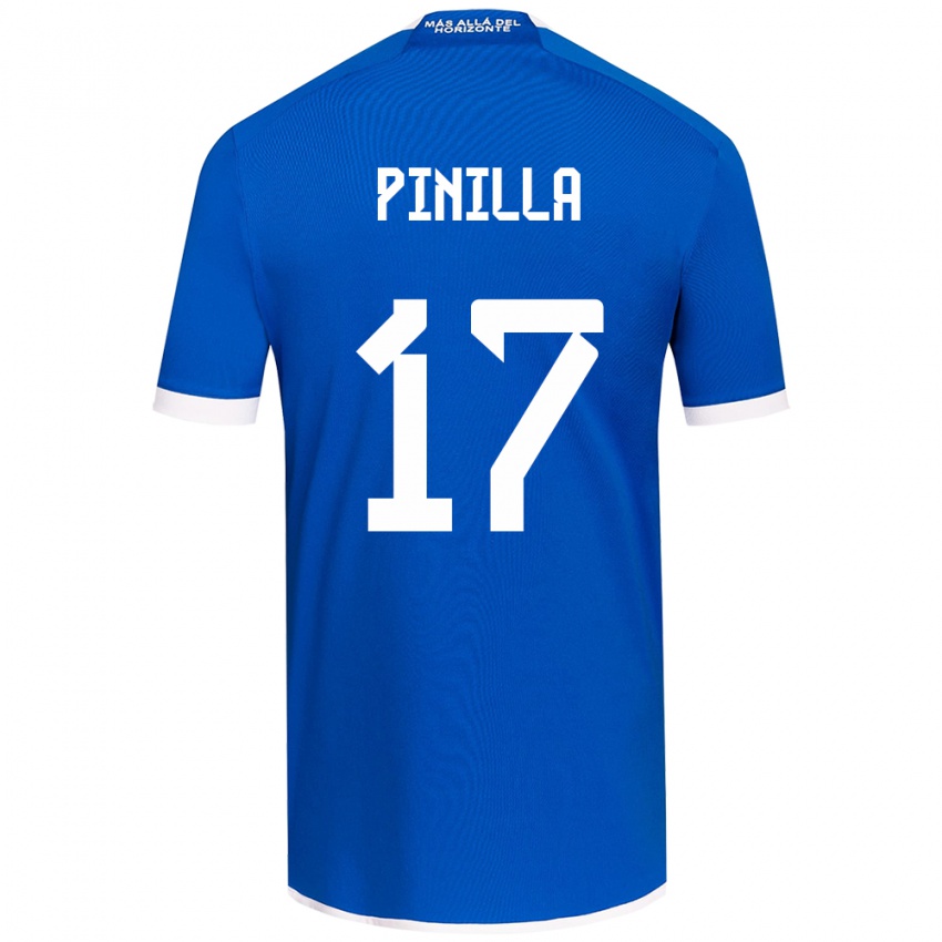 Kinderen Fernanda Pinilla #17 Blauw Wit Thuisshirt Thuistenue 2024/25 T-Shirt België