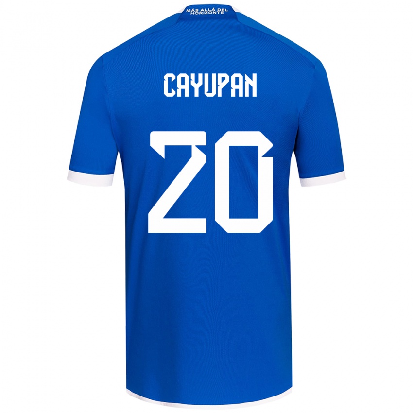 Kinderen Natalia Cayupán #20 Blauw Wit Thuisshirt Thuistenue 2024/25 T-Shirt België