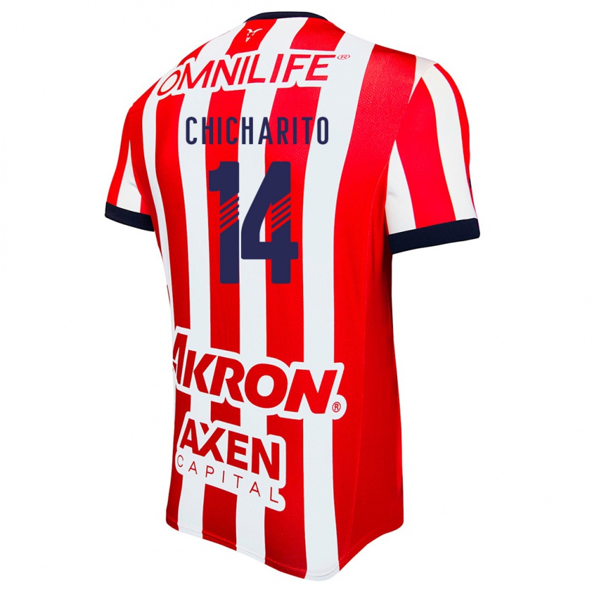 Kinderen Chicharito #14 Rood Wit Blauw Thuisshirt Thuistenue 2024/25 T-Shirt België