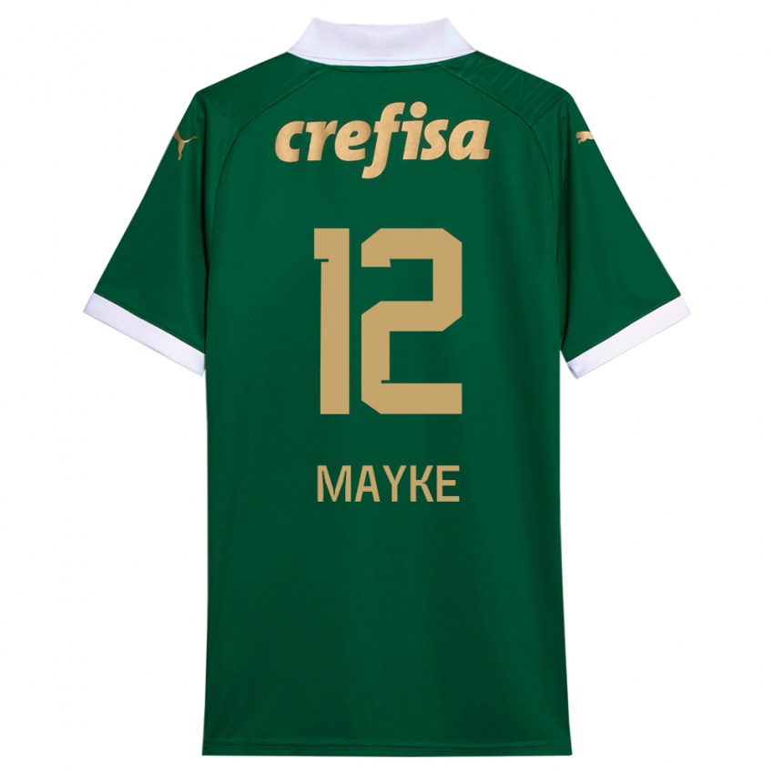 Kinderen Mayke #12 Groen Wit Thuisshirt Thuistenue 2024/25 T-Shirt België