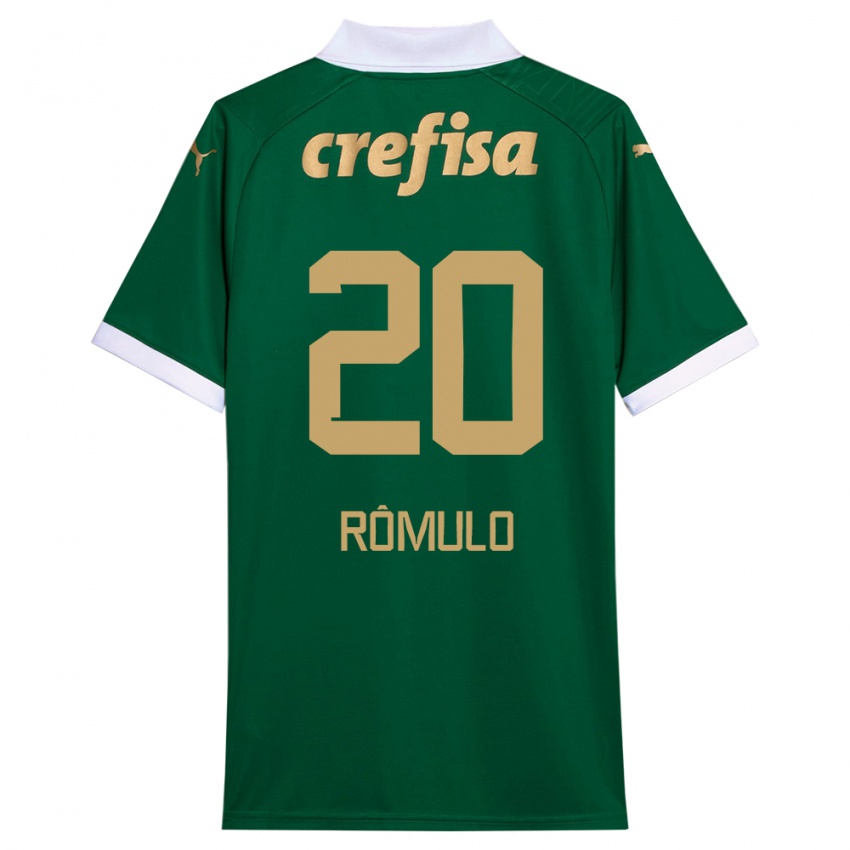 Kinderen Rômulo #20 Groen Wit Thuisshirt Thuistenue 2024/25 T-Shirt België