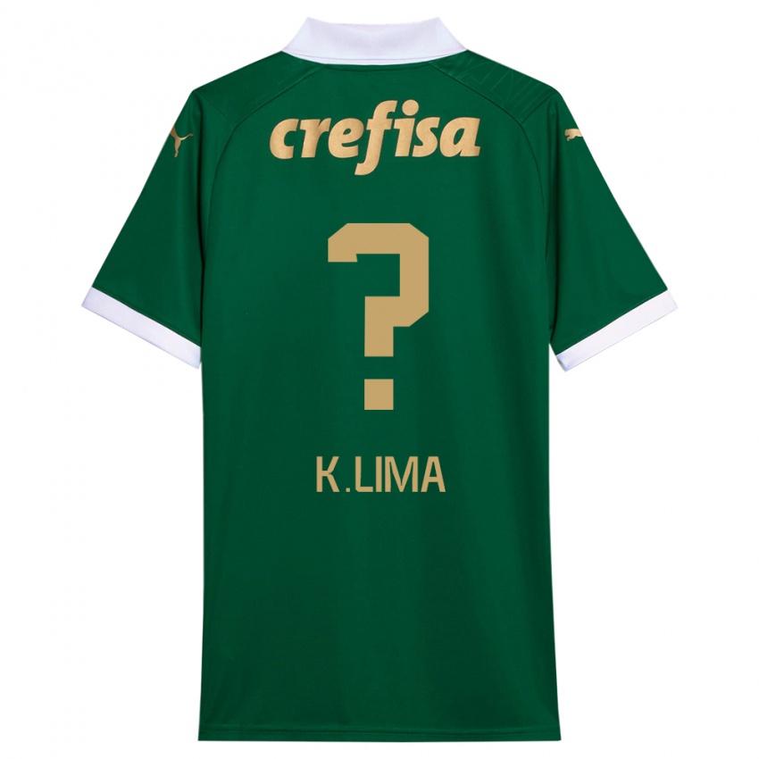 Kinderen Kauan Lima #0 Groen Wit Thuisshirt Thuistenue 2024/25 T-Shirt België