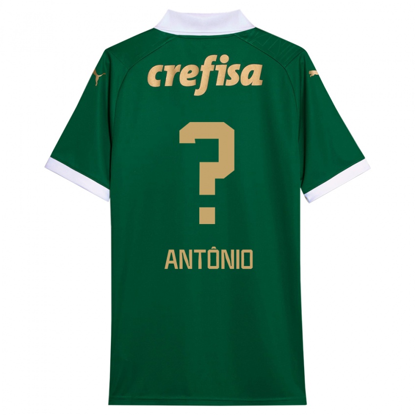 Enfant Maillot Diogo Antônio #0 Vert Blanc Tenues Domicile 2024/25 T-Shirt Belgique