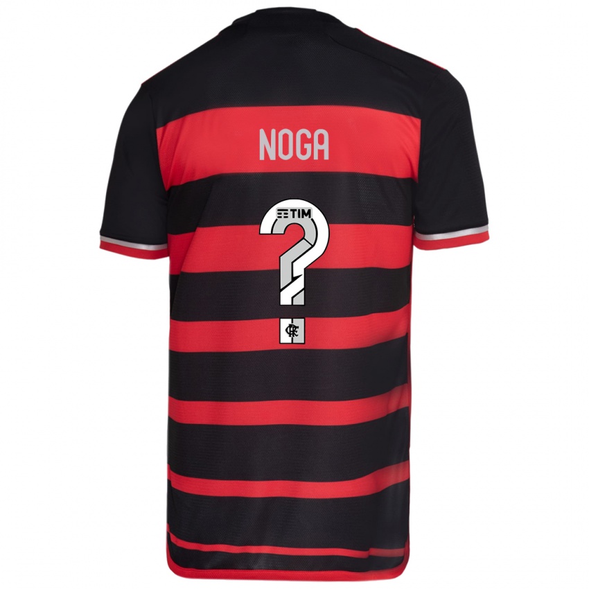 Kinderen Gabriel Noga #0 Rood Zwart Thuisshirt Thuistenue 2024/25 T-Shirt België