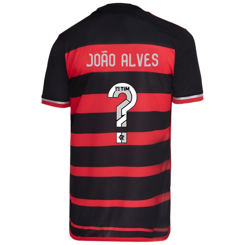 Kinderen João Alves #0 Rood Zwart Thuisshirt Thuistenue 2024/25 T-Shirt België