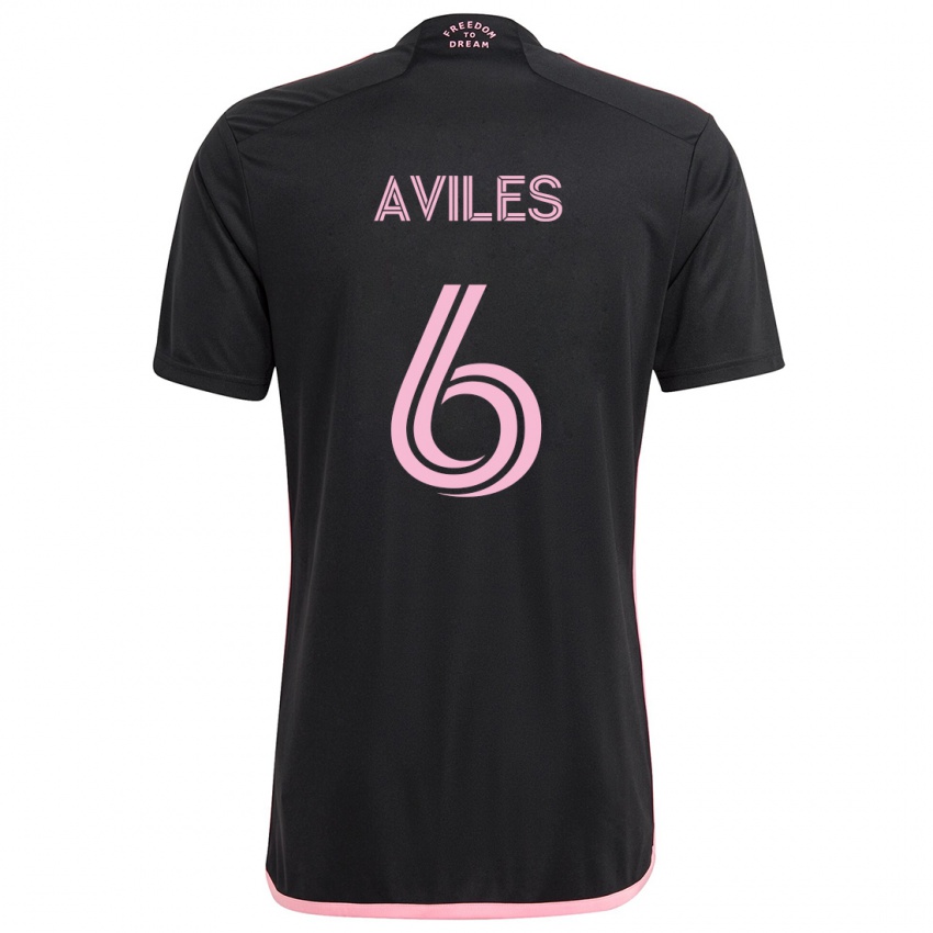 Kinderen Tomás Avilés #6 Zwart Uitshirt Uittenue 2024/25 T-Shirt België