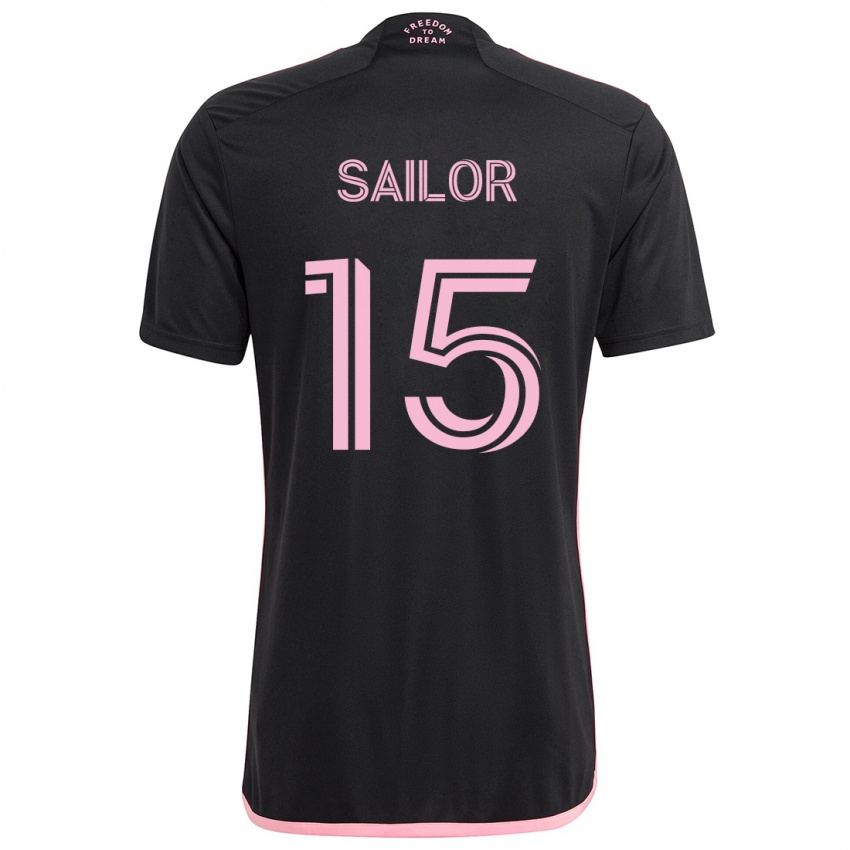 Kinderen Ryan Sailor #15 Zwart Uitshirt Uittenue 2024/25 T-Shirt België