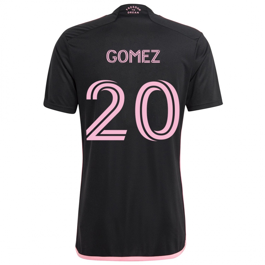 Kinderen Diego Gómez #20 Zwart Uitshirt Uittenue 2024/25 T-Shirt België